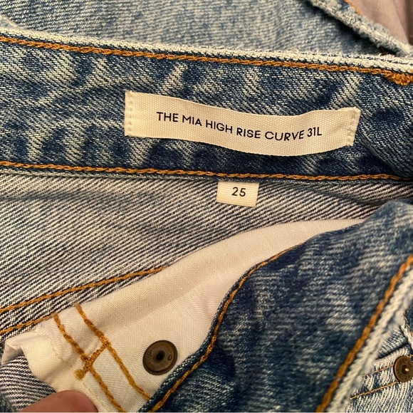 Denim Forum Jeans The Mia High Rise Curve 31L size 25 - Picture 10 of 16